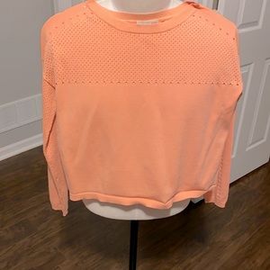 Long sleeve, peach sweater